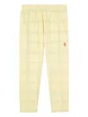 The Animals Observatory Horse Check Pocket Track Pants In Yellow