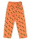 The Animals Observatory Horse Graphic-print Track Pants In Orange