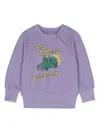 The Animals Observatory Illustration Logo-print Sweatshirt In 紫色