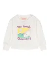 The Animals Observatory Illustration Logo-print T-shirt In White