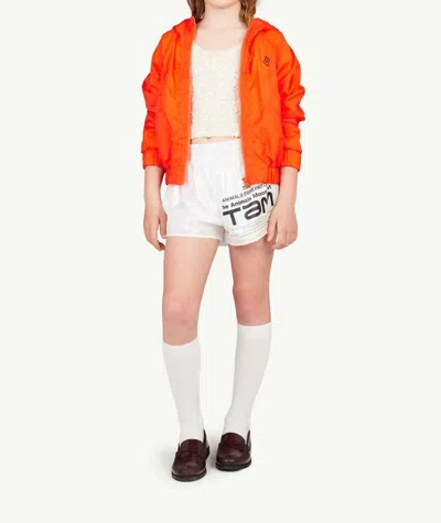 The Animals Observatory Kids' Iridescent Spider Shorts In White