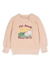 The Animals Observatory Jackal Graphic-print Sweatshirt In Pink
