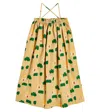 The Animals Observatory Bedrucktes Kleid Jellyfish Aus Baumwolle In Camel House