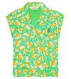 The Animals Observatory Kangaroo Printed Cotton T-shirt In Green