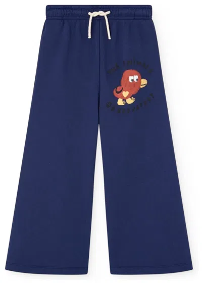 The Animals Observatory Kid's Platypus Sweatpants In Deep Blue