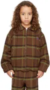 The Animals Observatory Kids Brown Falcon Jacket In Brown