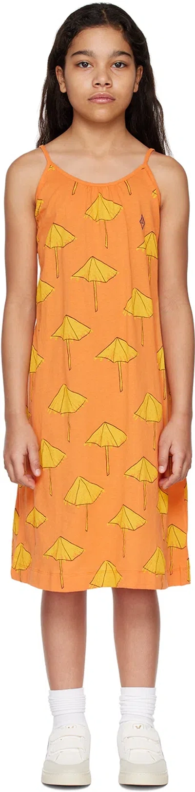 The Animals Observatory Kids Orange Gazel Dress In Orange_umbrella