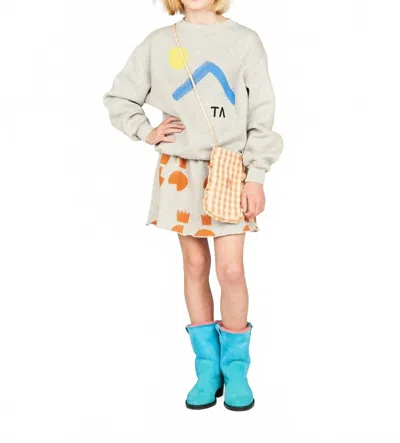 The Animals Observatory Kids Wombat Skirt In Gray