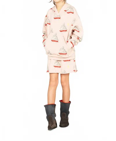 The Animals Observatory Kids Wombat Skirt In Rose In Multi