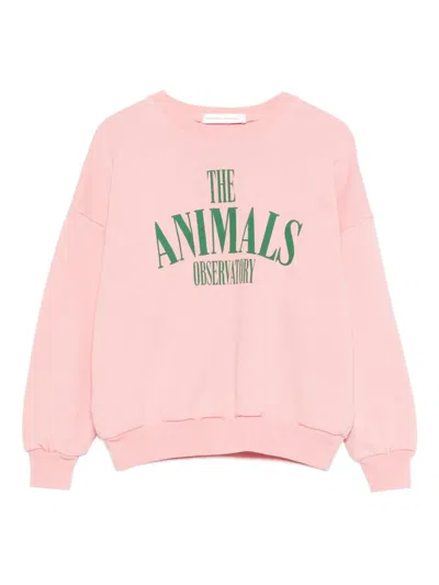 The Animals Observatory Kids' Killifish Logo-print Sweatshirt In Multi