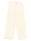 The Animals Observatory Leather-patch Pants In Neutral