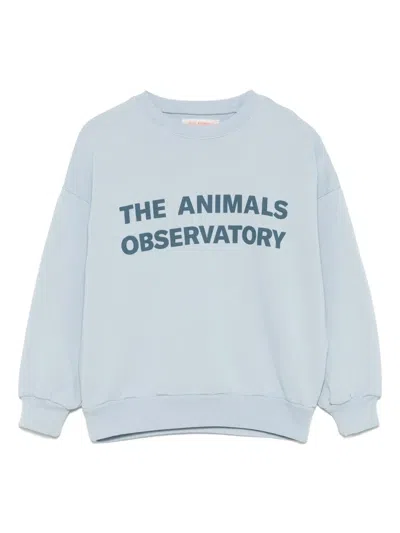 The Animals Observatory Kids' Leo Sweatshirt In Blue