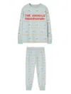 The Animals Observatory Llama Print Pajama In Blue
