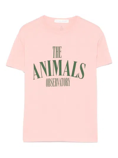 The Animals Observatory Kids' Logo Graphic T-shirt In Black