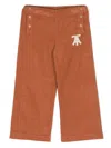 The Animals Observatory Logo-patch Corduroy Trousers In Brown