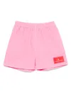 The Animals Observatory Logo-patch Shorts In Multi