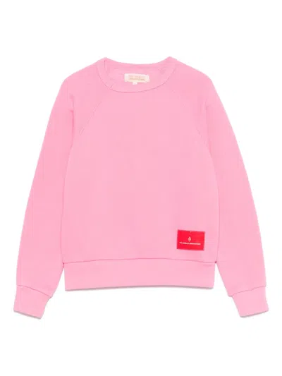 The Animals Observatory Kids' Logo-patch Sweatshirt In Pink