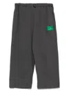 The Animals Observatory Logo-patch Trousers In Brown
