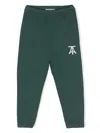 The Animals Observatory Logo-print Cotton Track Pants In Green