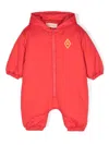 The Animals Observatory Logo-print Hooded Snowsuit In Red