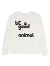 The Animals Observatory Logo-print Jersey T-shirt In White