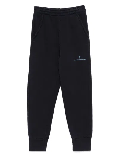 The Animals Observatory Kids' Logo-print Sweatpants In Black