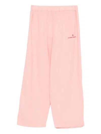 The Animals Observatory Logo-print Track Pants In Pink