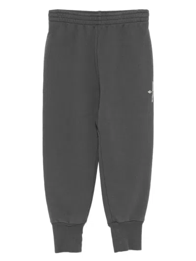 The Animals Observatory Kids' Logo-print Tracksuit Bottoms In Gray