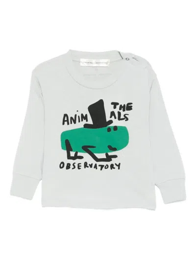 The Animals Observatory Babies' Long-sleeve T-shirt In White