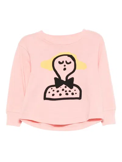 The Animals Observatory Babies' Long-sleeve T-shirt In Pink