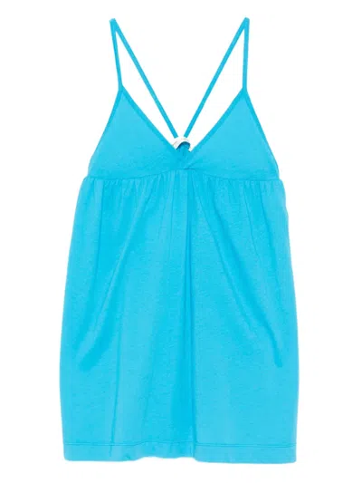 The Animals Observatory Kids' Otter Sleeveless Dress In Blue
