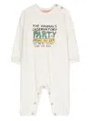 The Animals Observatory Owl Text-print Pajamas In White