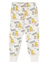 The Animals Observatory Panther Cotton Track Pants In White