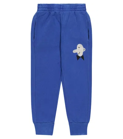 The Animals Observatory Kids' Jogginghose Aus Baumwolle In Deep Blue Face