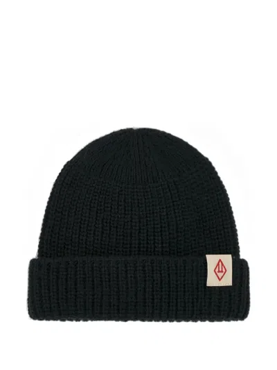 The Animals Observatory Kids' Plain Pony Beanie Hat In Black