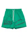 The Animals Observatory Puppy Shorts In Green