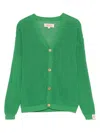 The Animals Observatory Racoon Cardigan In Green