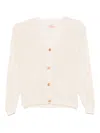 The Animals Observatory Racoon Cardigan In Neutrals