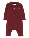 The Animals Observatory Rat Polo-neck Romper In Red