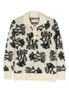 The Animals Observatory Raven Brushed Polo Jumper In Yellow