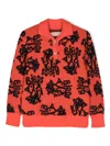 The Animals Observatory Raven Polo Jumper In Orange