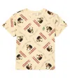 The Animals Observatory Rooster Cotton Jersey T-shirt In Beige