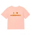 The Animals Observatory Rooster Oversized Cotton T-shirt In Pink