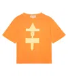The Animals Observatory Bedrucktes T-shirt Rooster In Orange Form