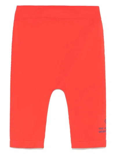 The Animals Observatory Kids' Sardine Biker Shorts In Red