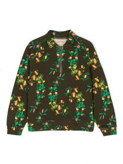 The Animals Observatory Seahorse Zip-up Sweatshirt In 褐色