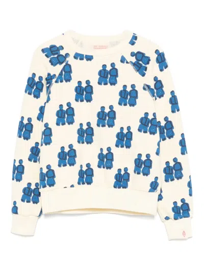 The Animals Observatory Kids' Shark Figure-print Sweatshirt In Multi