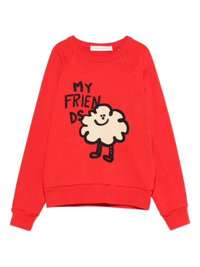 The Animals Observatory Kids' Shark Graphic-print Sweatshirt In Blue