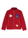 The Animals Observatory Shrew Fleece Jacket In Red