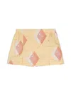 The Animals Observatory Shrimp Geometric-print Skorts In Yellow